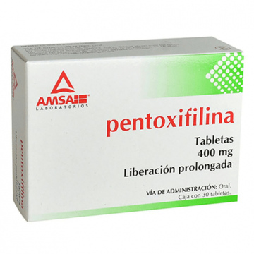 PENTOXIFILINA TABLETAS 400MG 