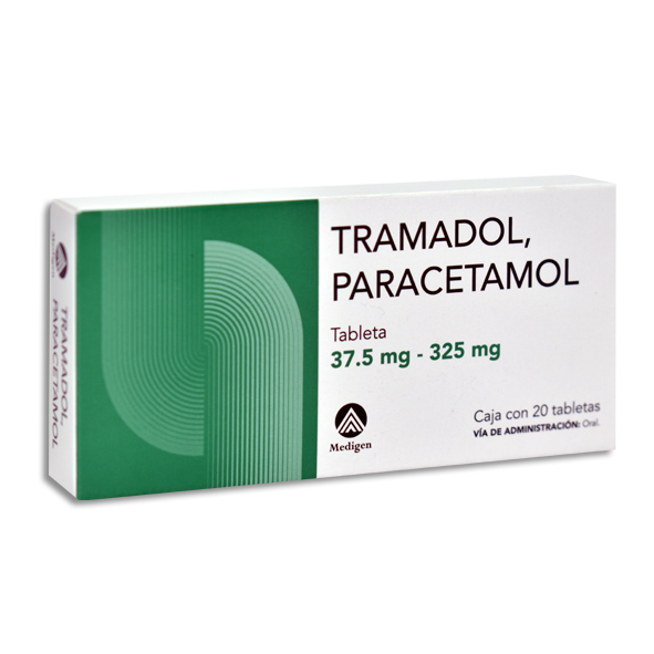 TRAMADOL, PARACETAMOL TABLETAS 37.5 MG, 325 MG