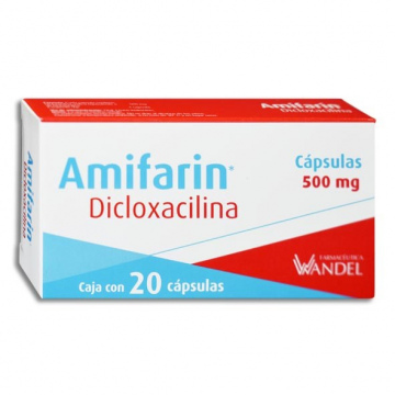 DICLOXACILINA 20 CAPSULAS 500MG 