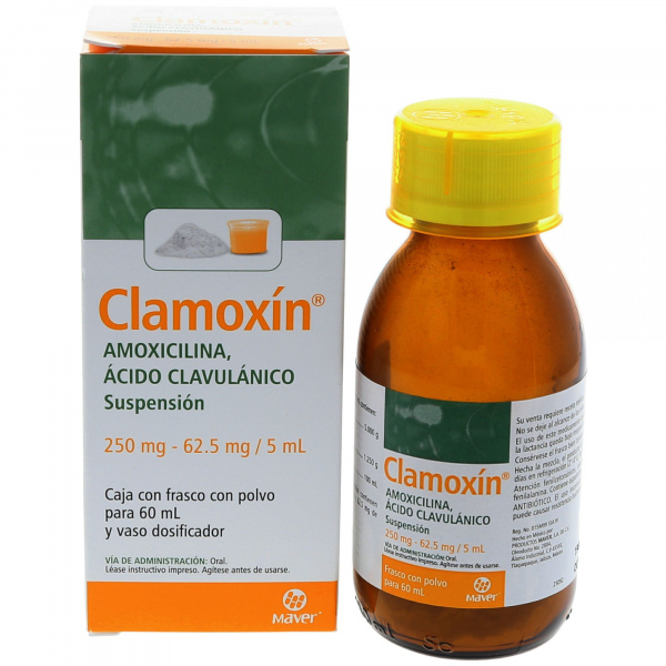 AMOXICILINA / ACIDO CLAVULANICO SUSPENSION 250MG 