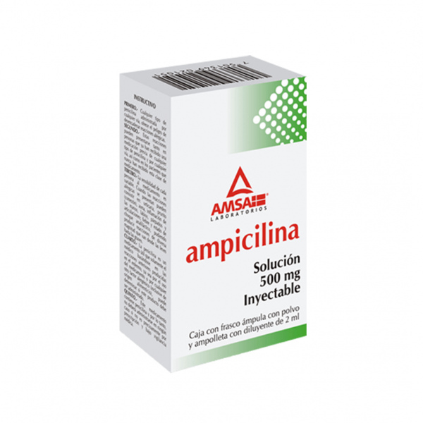 AMPICILINA INYECTABLE 500MG 