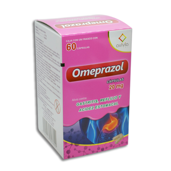 OMEPRAZOL FRASCO CON 60 CAPSULAS 20MG 