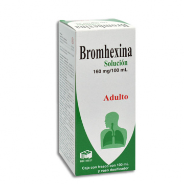 BROMHEXINA SOLUCION ADULTO 160MG