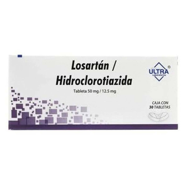 LOSARTAN, HIDROCLOROTIAZIDA TABLETAS 50MG 