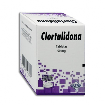 CLORTALIDONA TABLETAS 50MG FRASCO 