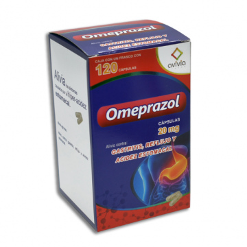 OMEPRAZOL FRASCO CON 120 CAPSULAS 20MG 